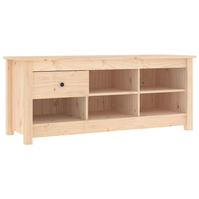 Armoire à chaussures Vidaxl 110x38x45,5 cm Pine solide
