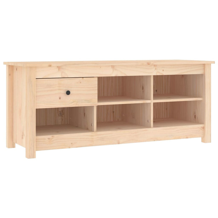 Armoire à chaussures Vidaxl 110x38x45,5 cm Pine solide