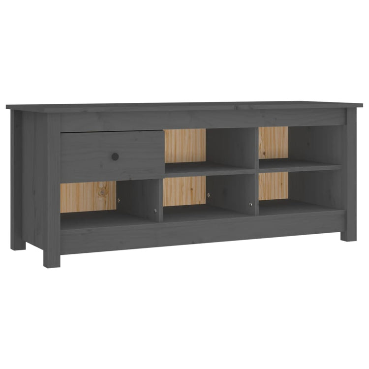 Vidaxx armoire à chaussures 110x38x45,5 cm bois de pin massif gris