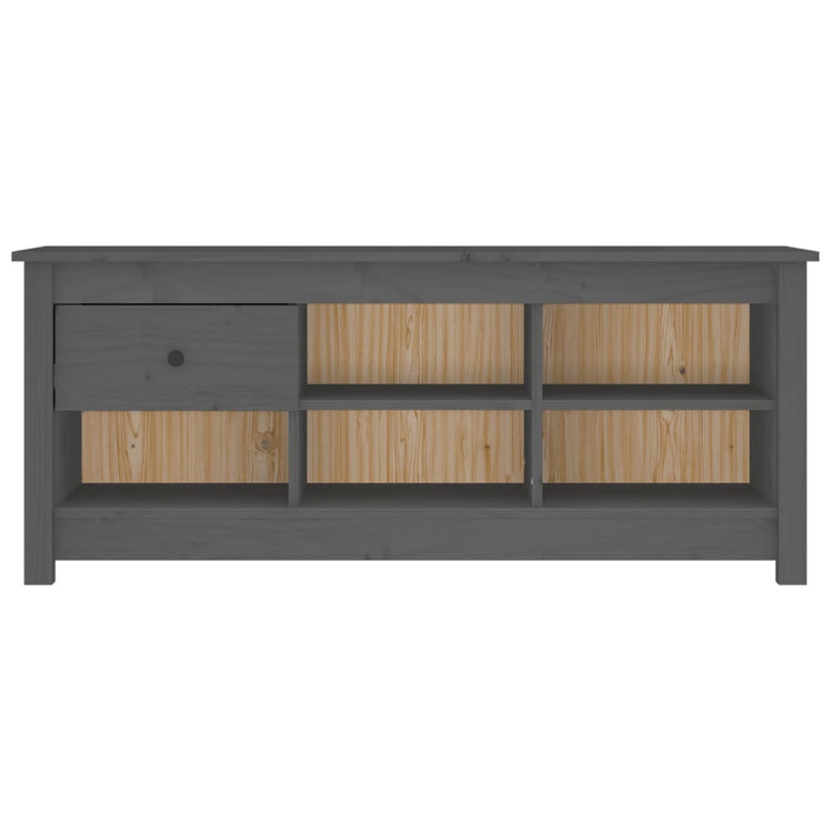 Vidaxx armoire à chaussures 110x38x45,5 cm bois de pin massif gris