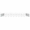 Vidaxl Petts Cage avec porte 44 panneaux 35x35 cm en acier noir
