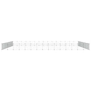 Cage pour animaux de compagnie vidaxl avec porte 60 panneaux 35x35 cm en acier noir - afbeelding 3