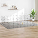 Cage pour animaux de compagnie vidaxl avec porte 60 panneaux 35x35 cm en acier noir