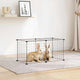 Cage Vidaxl pour animaux de compagnie avec 8 panneaux 35x35 cm en acier noir