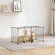 Cage Vidaxl pour animaux de compagnie avec 8 panneaux 35x35 cm en acier noir
