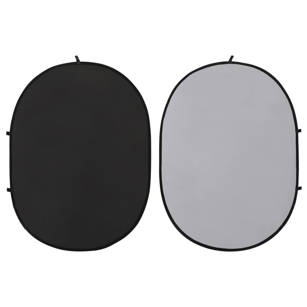 Vidaxl Background Screen Studio 2-en-1 ovale 200x150 cm noir