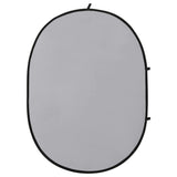 Vidaxl Background Screen Studio 2-en-1 ovale 200x150 cm noir - afbeelding 3