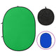Vidaxl Background Screen Studio 2-en-1 ovale 200x150 cm vert et bleu