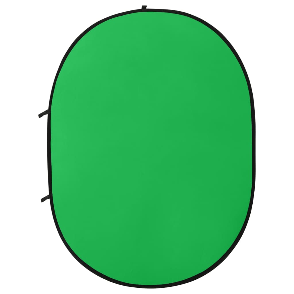 Vidaxl Background Screen Studio 2-en-1 ovale 200x150 cm vert et bleu