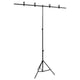 Vidaxl Fond Standard T-forme en T 151x60x (70-200) cm noir
