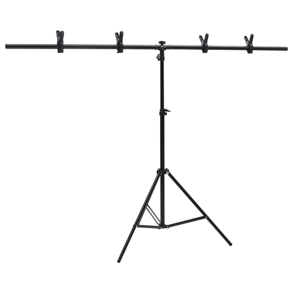 Vidaxl Fond Standard T-forme en T 151x60x (70-200) cm noir
