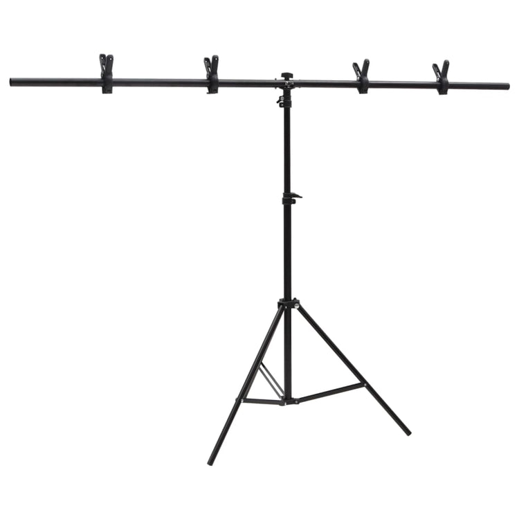 Vidaxl Fond Standard T-forme en T 151x60x (70-200) cm noir