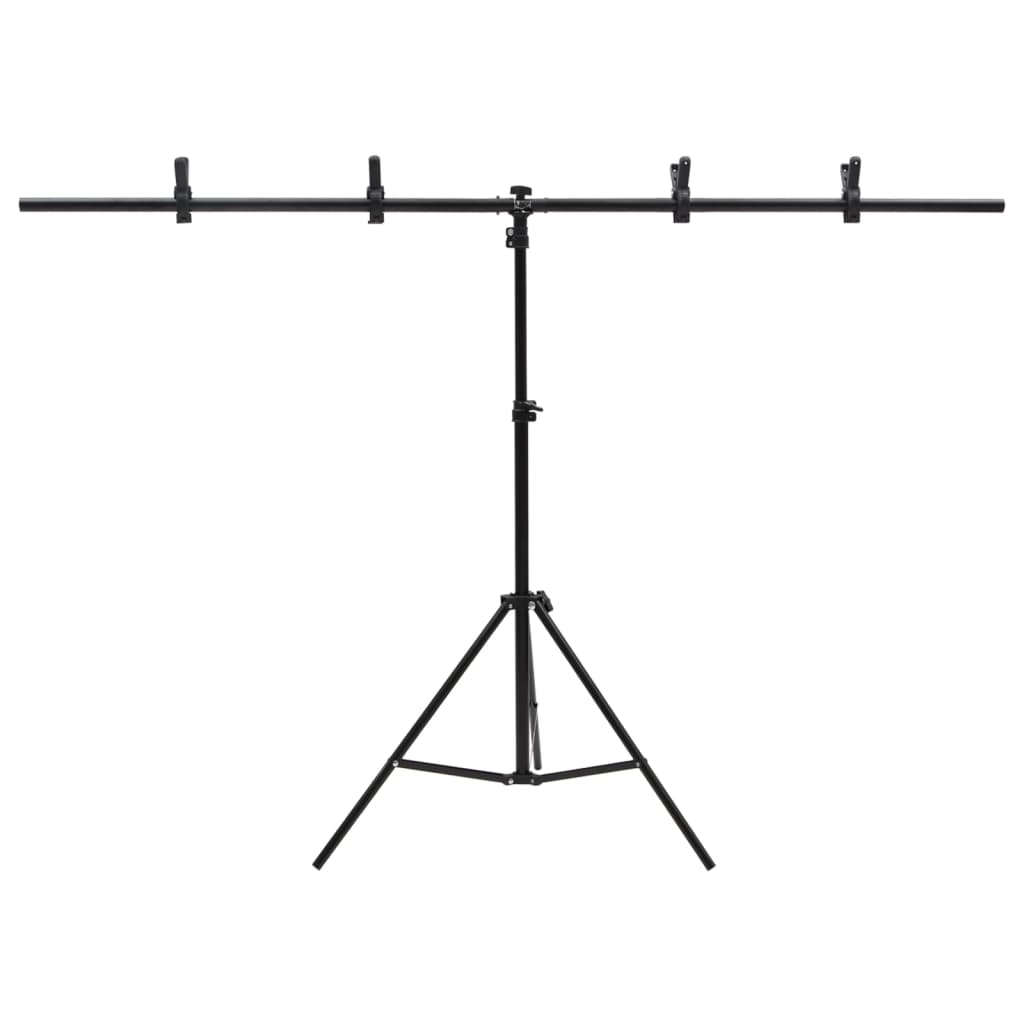 Vidaxl Fond Standard T-forme en T 151x60x (70-200) cm noir
