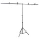 Vidaxl Background standard en forme de T 201x60x (70-200) cm noir
