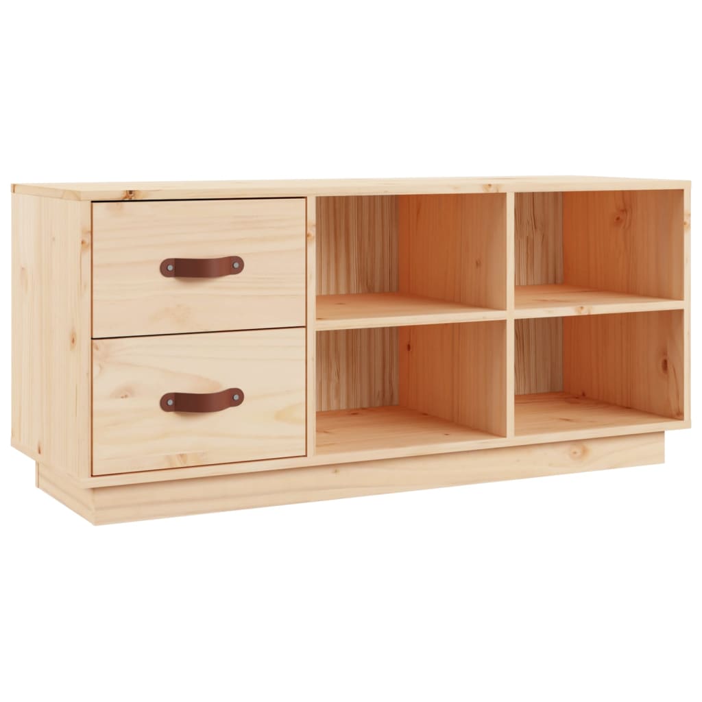 Vidaxl Shoes Bank 100x34x45 cm Pine solide