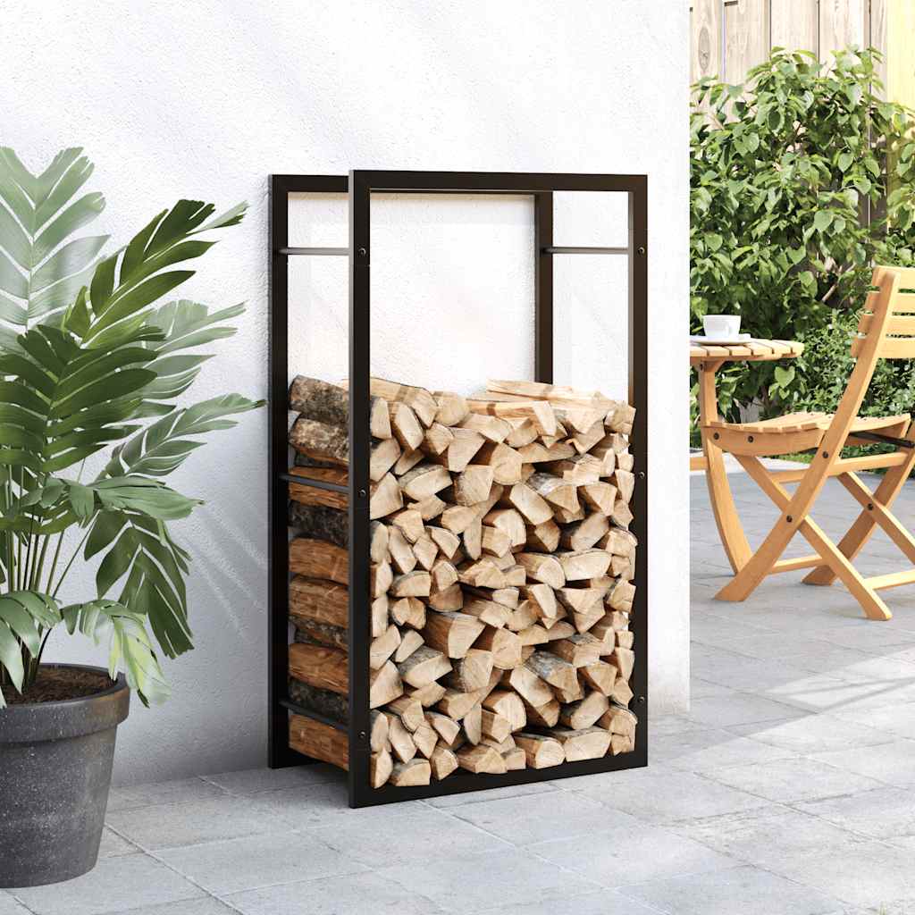 Cheminée vidaxl 50x28x94 cm en acier noir noir