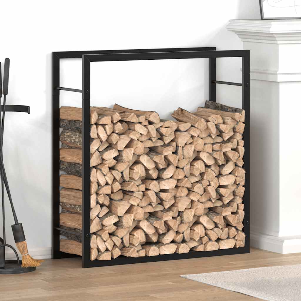 Viaxl foyer 80x28x86 cm en acier Mattzwart