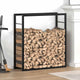 Viaxl foyer 80x28x86 cm en acier Mattzwart