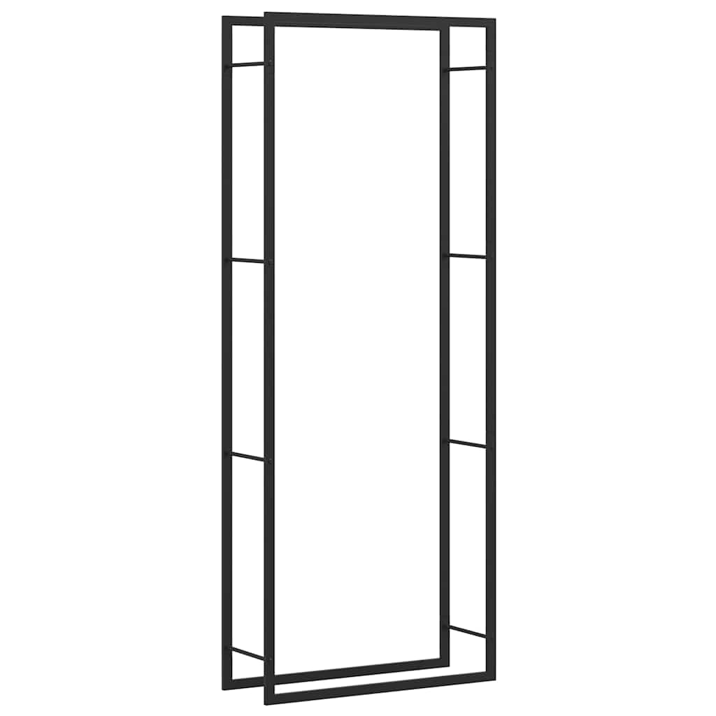 Fidaxl Fichette 80x28x222 cm en acier noir noir