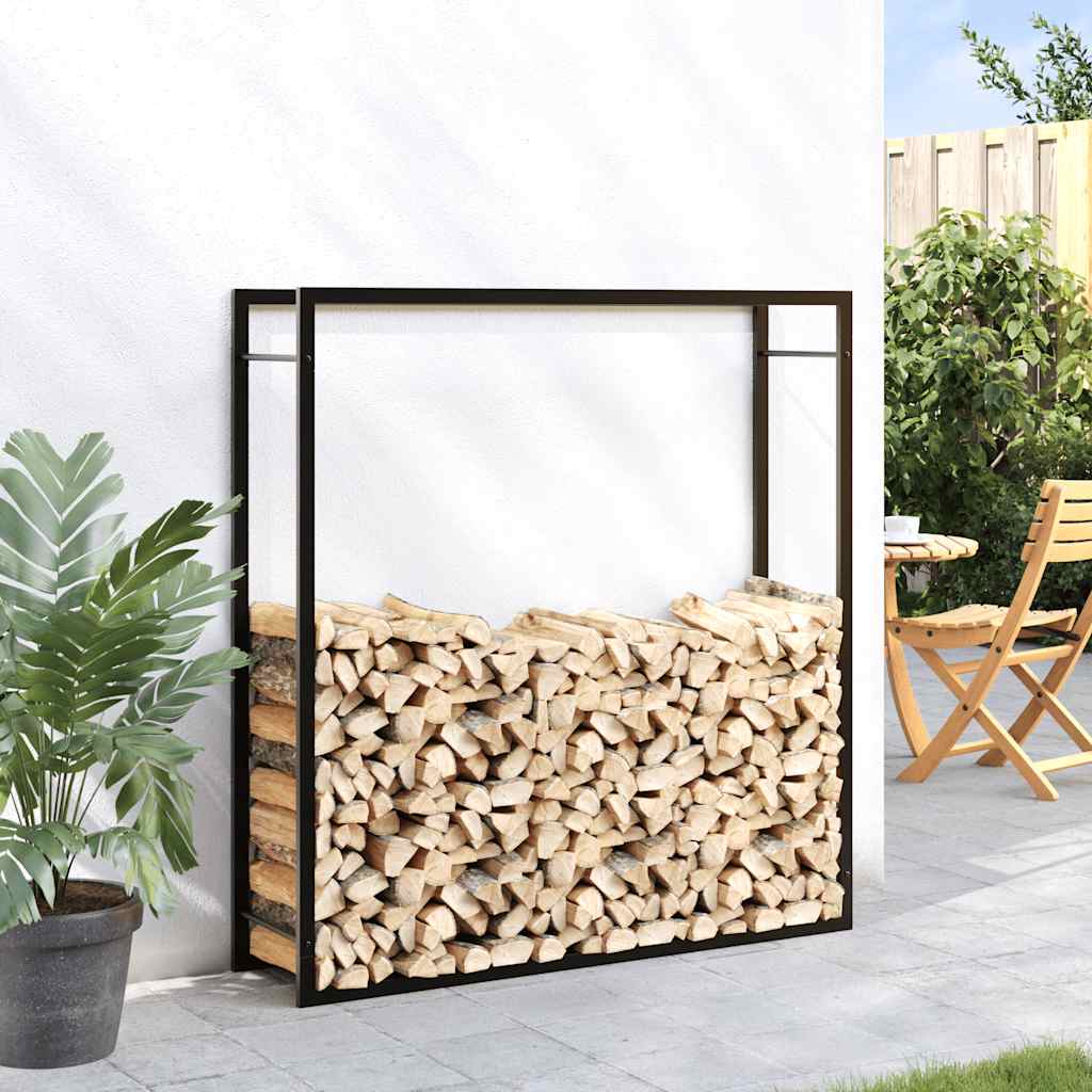 Viple de vidaxl 110x28x116 cm en acier noir noir