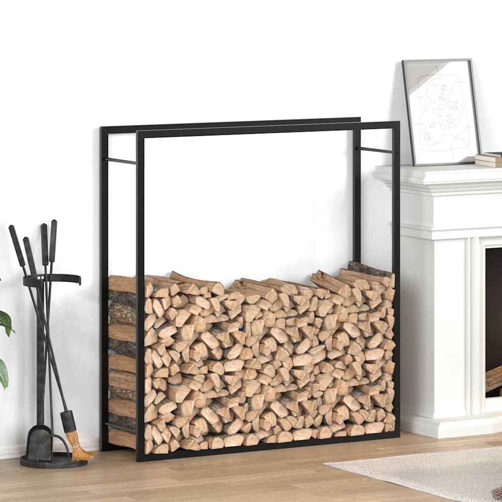 Viple de vidaxl 110x28x116 cm en acier noir noir