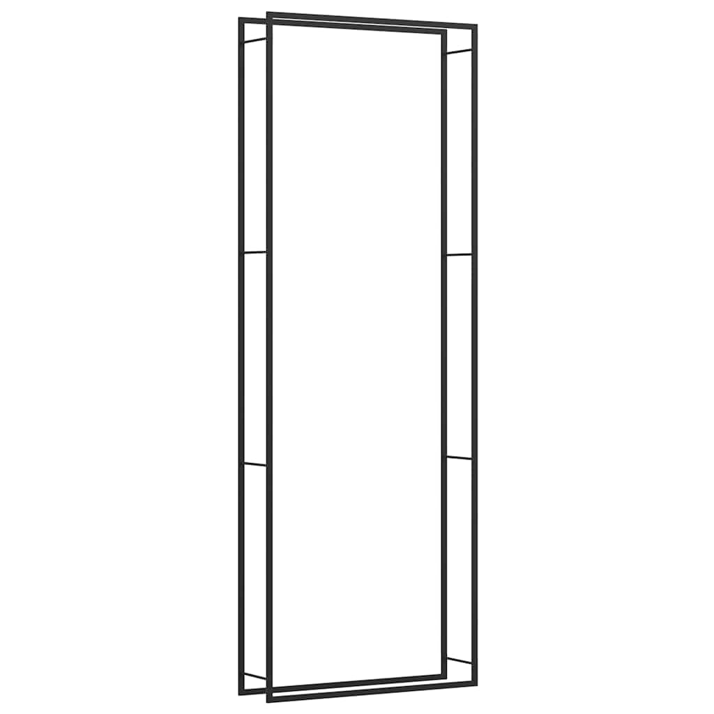 Viple de vidaxl 110x28x312 cm en acier mat noir