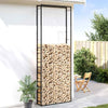 Viple de vidaxl 110x28x312 cm en acier mat noir