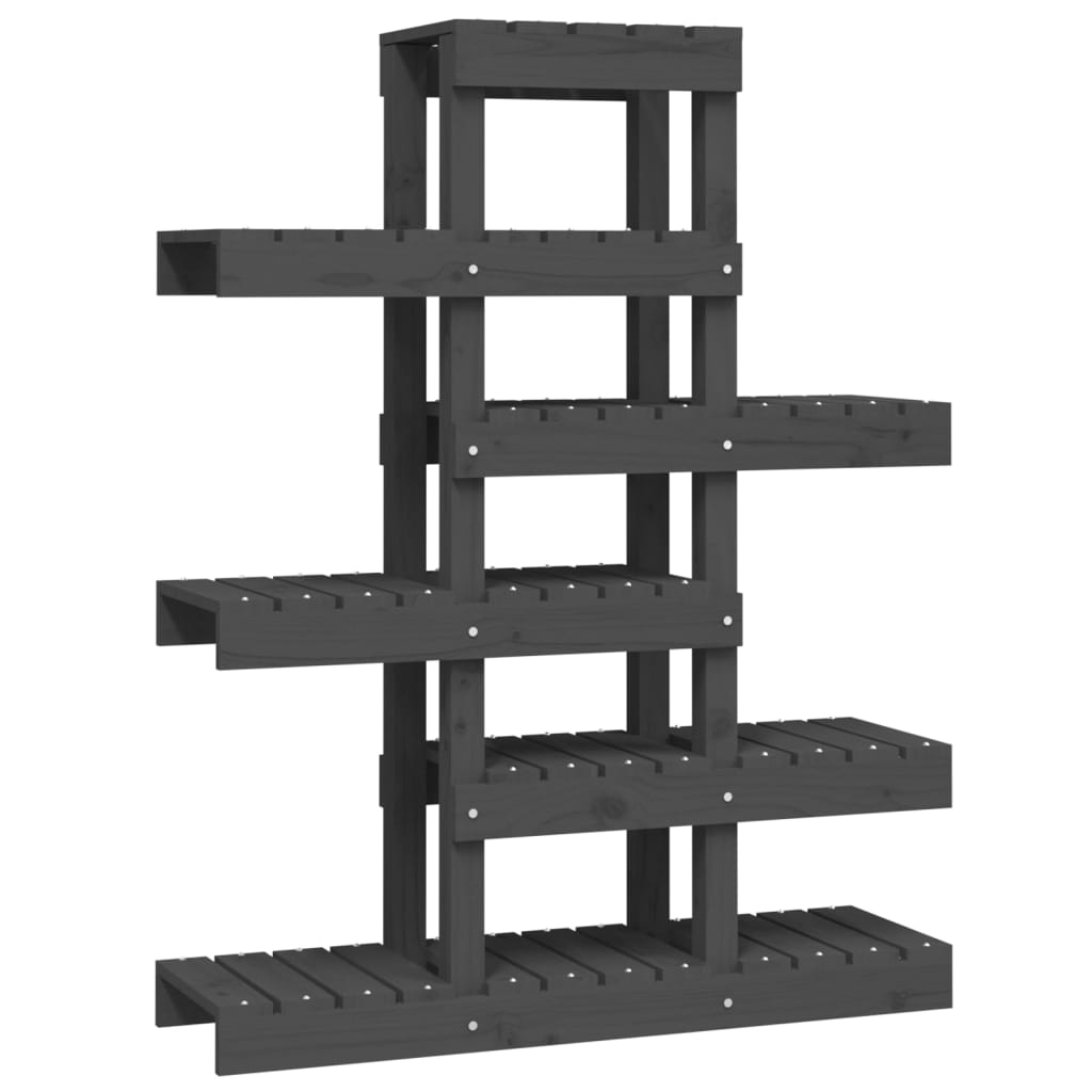 Norme de l'usine de Vidaxl 85x25x109.5 cm Gris de pin solide