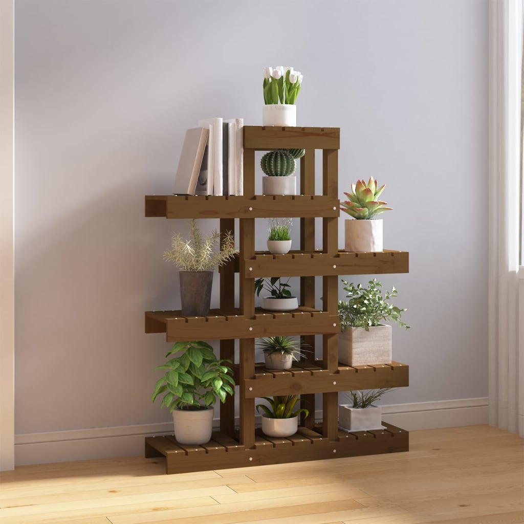 Norme de l'usine de Vidaxl 85x25x109.5 cm Brown miel de pin massif