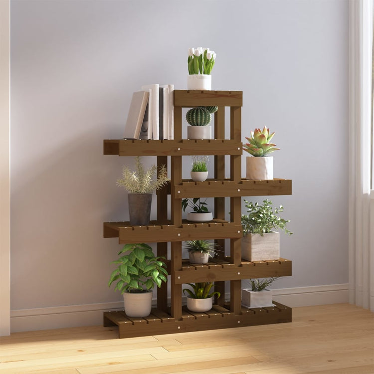 Norme de l'usine de Vidaxl 85x25x109.5 cm Brown miel de pin massif