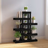 Norme de l'usine Vidaxl 85x25x109.5 cm Pine solide noir