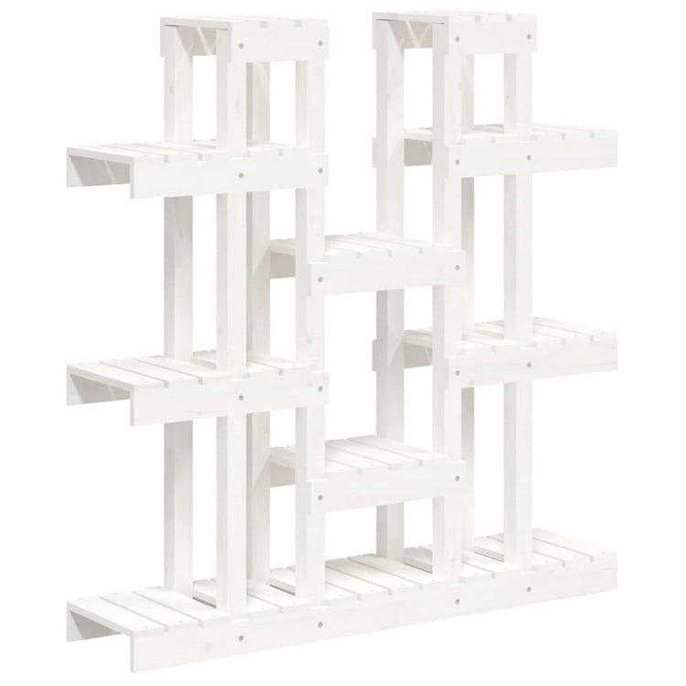 Vidaxx support pour plantes blanc 104,5x25x109,5 cm bois de pin massif