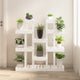 Vidaxx support pour plantes blanc 104,5x25x109,5 cm bois de pin massif