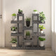 Gris standard de la plante vidaxl 104,5x25x109.5 cm Pine solide