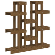 Norme de la plante Vidaxl 104.5x25x109.5 cm Brown de miel en bois de pin - afbeelding 2