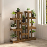 Norme de la plante Vidaxl 104.5x25x109.5 cm Brown de miel en bois de pin - afbeelding 3
