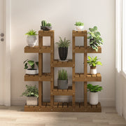 Norme de la plante Vidaxl 104.5x25x109.5 cm Brown de miel en bois de pin - afbeelding 1
