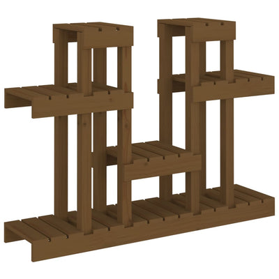 Norme de la plante Vidaxl 104.5x25x77.5 cm Pine solide Honey Brown