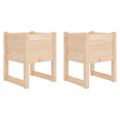 Jardinières Vidaxl 2 ST 40x40x52,5 cm Pine solide