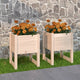Jardinières Vidaxl 2 ST 40x40x52,5 cm Pine solide