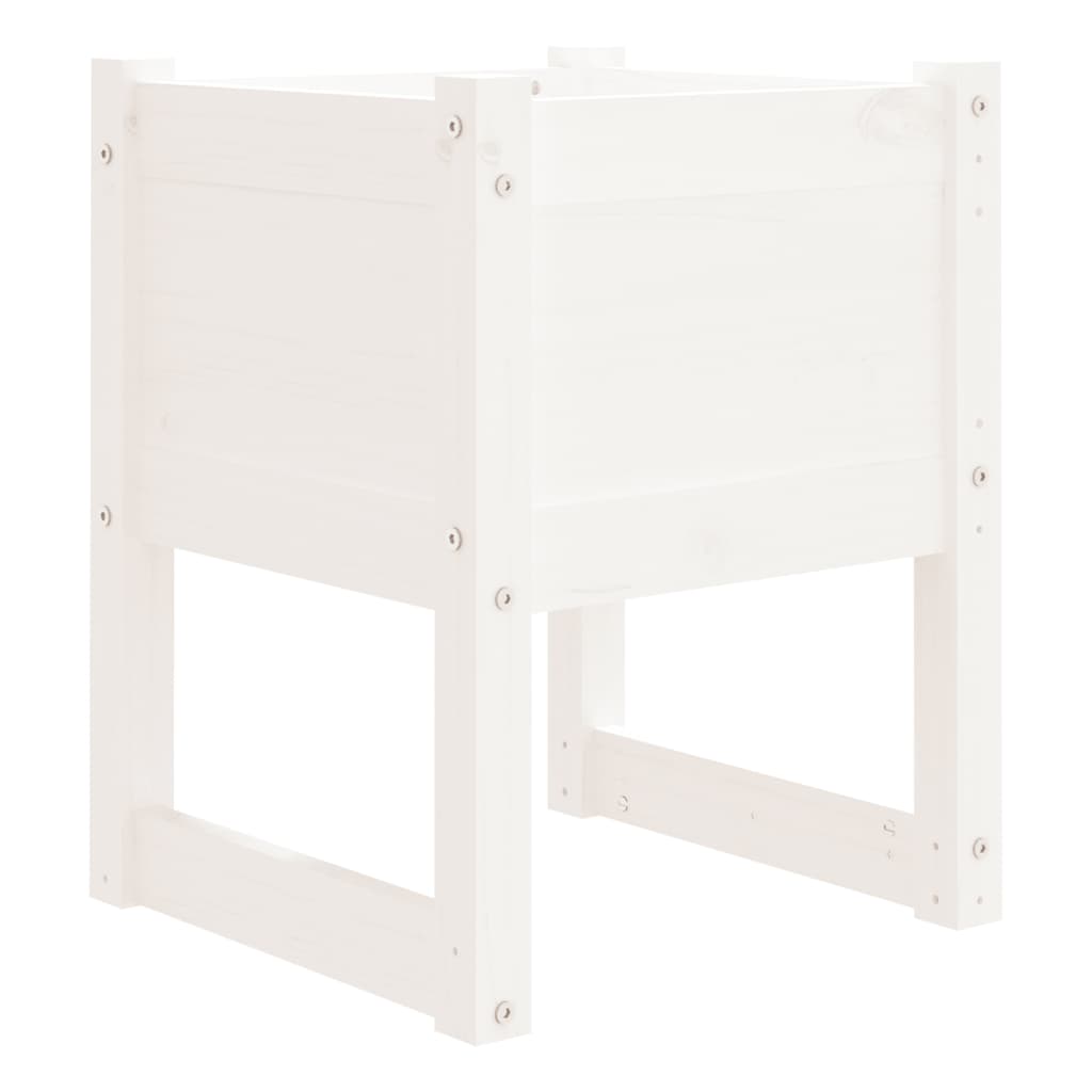 Vidaxl jardinière gros 40x40x52,5 cm de pin massif blanc
