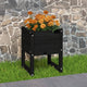 Vidaxl jardinière gros 40x40x52,5 cm de pin solide noir