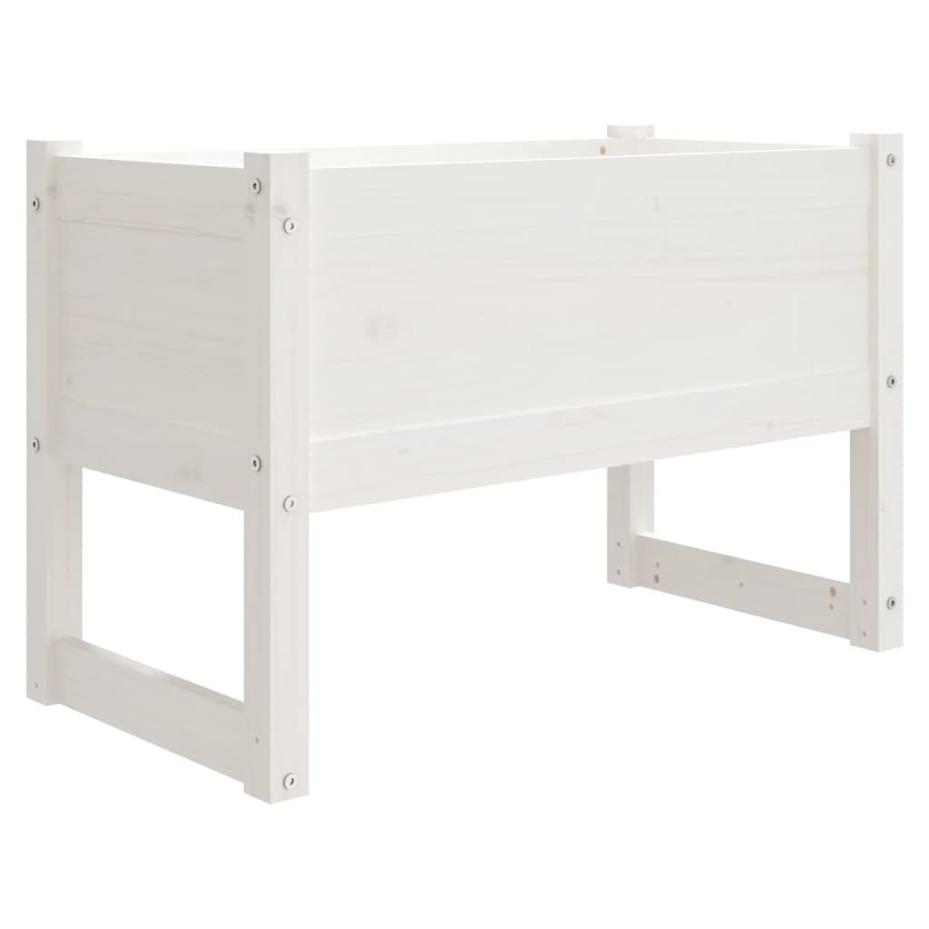 Vidaxl Planning Box 78x40x52 cm Pine solide blanc