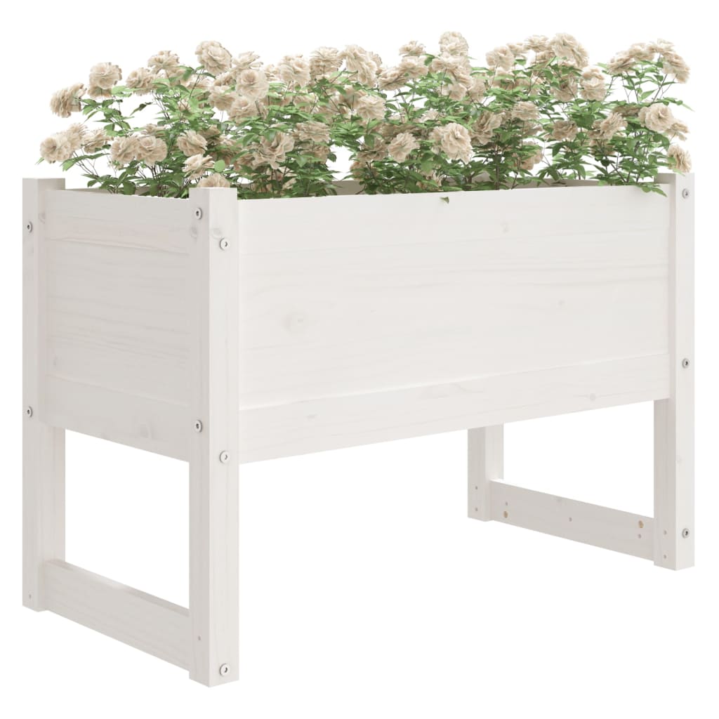 Vidaxl Planning Box 78x40x52 cm Pine solide blanc