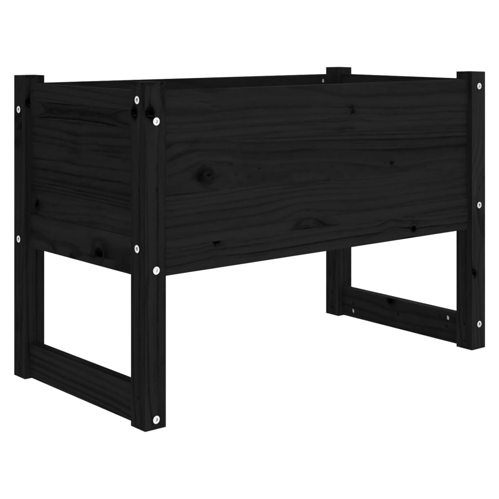 Vidaxl Planning Box 78x40x52 cm Pine solide noir