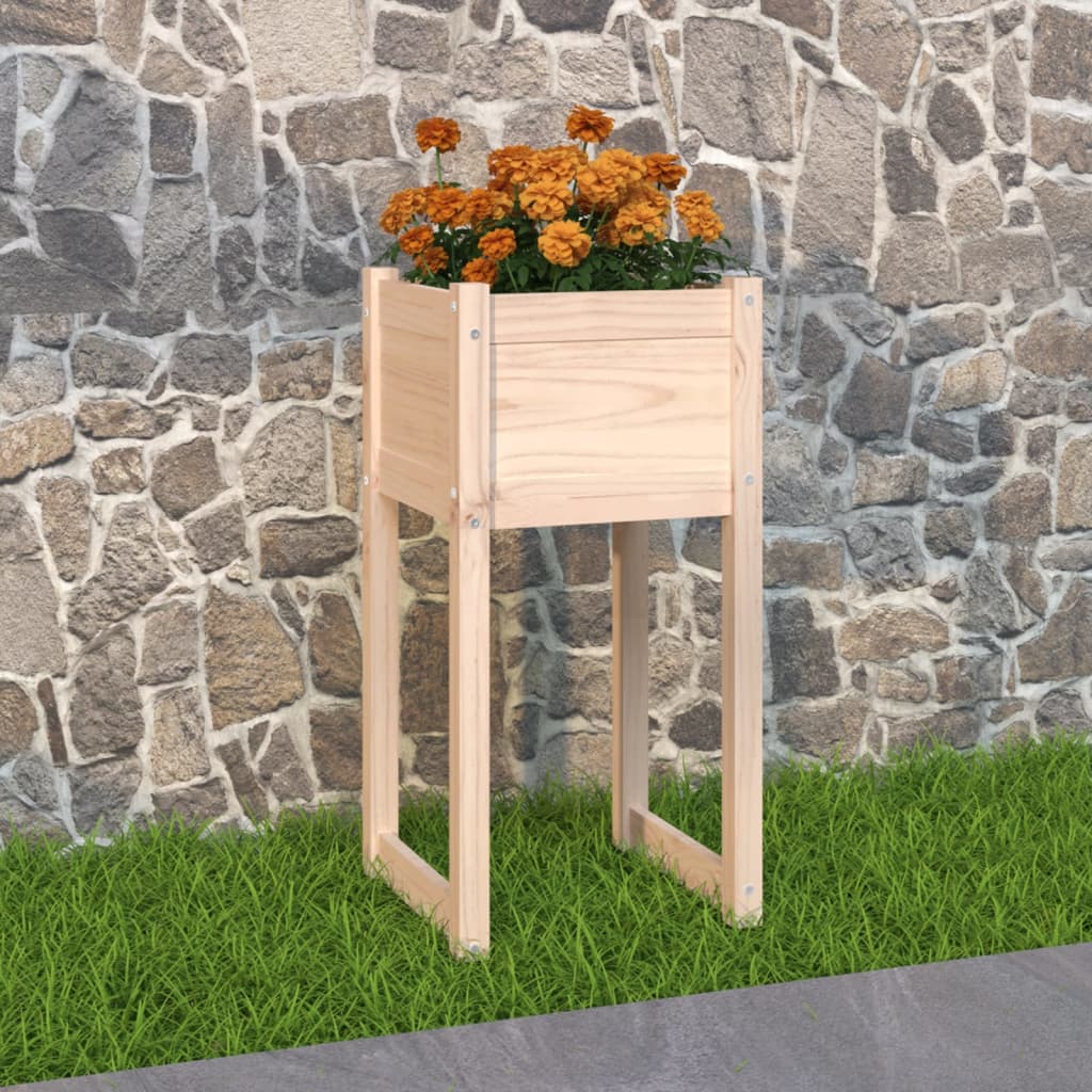 Boîte de planification Vidaxl 40x40x81 cm Pine solide