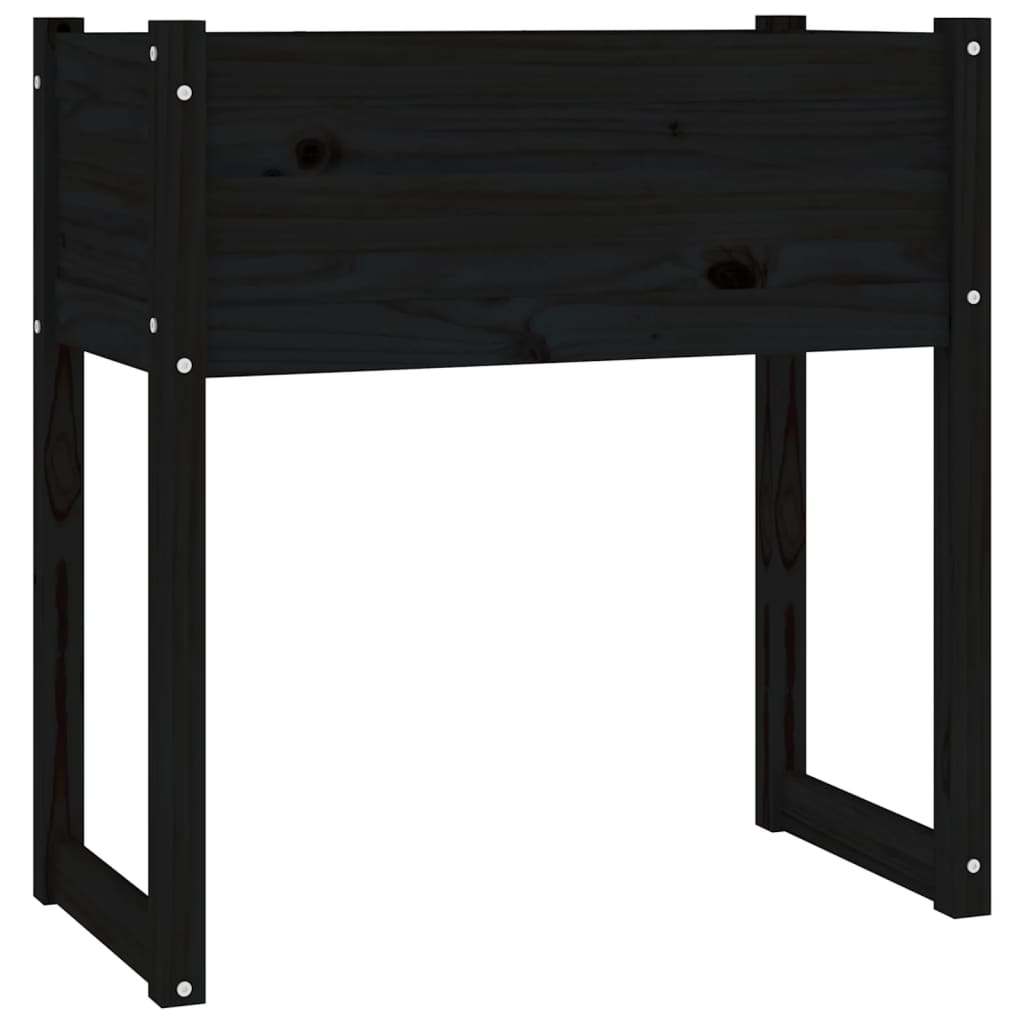 Vidaxl Planning Box 78x40x81 cm Pine solide noir