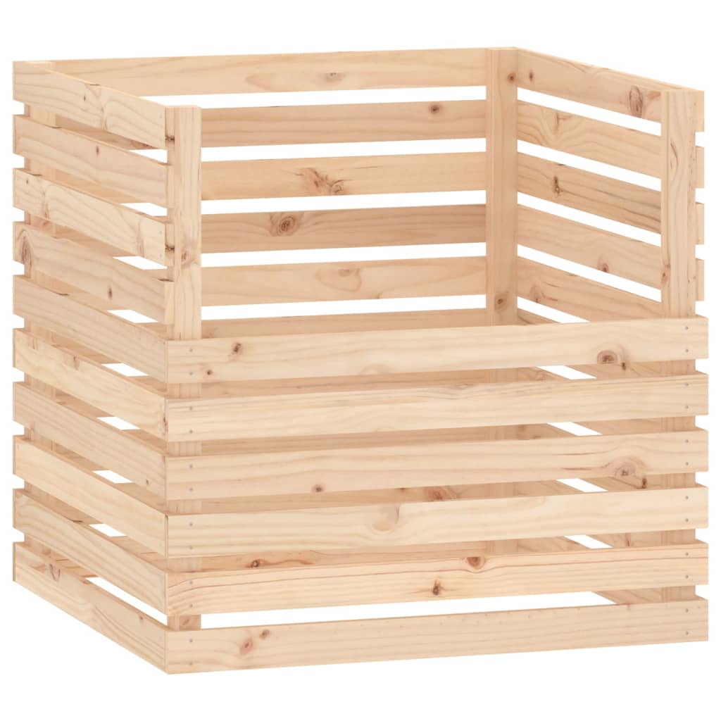 Vidaxx bac à compost 80x80x78 cm bois de pin massif
