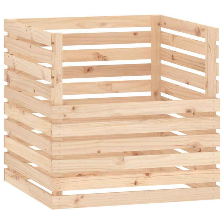 Vidaxx bac à compost 80x80x78 cm bois de pin massif