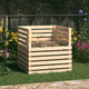 Vidaxx bac à compost 80x80x78 cm bois de pin massif